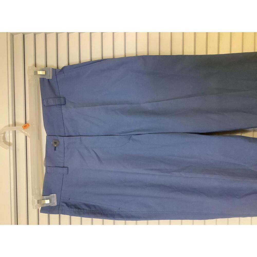 Jil Sander Blue Trousers 34 Minimalist Classic Cotton Twill Quiet Luxury Casual - Picture 2 of 5